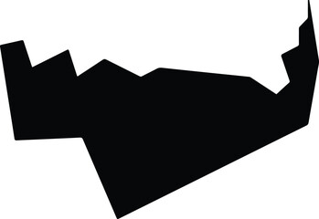 Al Mu'alla Yemen silhouette map