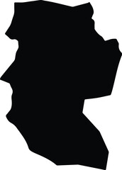 Al Matammah Yemen silhouette map