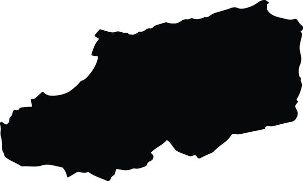 Al Hoceima Province Morocco silhouette map