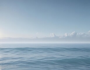 Fototapeta premium Gentle blue to white gradient, ethereal ocean mist effect, background, calm