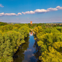 Teutonic Castle at the Wda river in Swiecie, Poland.