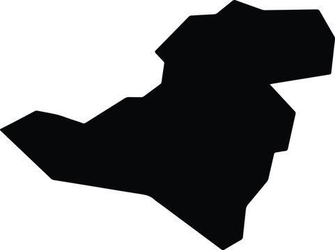 Al Hamza Iraq silhouette map