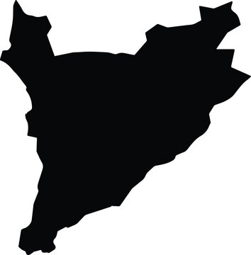 Al Fiq Syria silhouette map