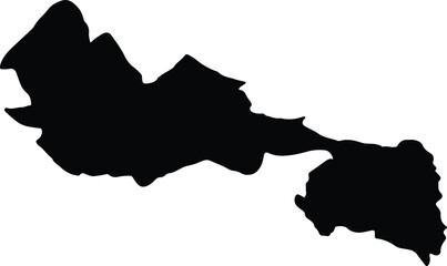 Al Bukayriyah Saudi Arabia silhouette map