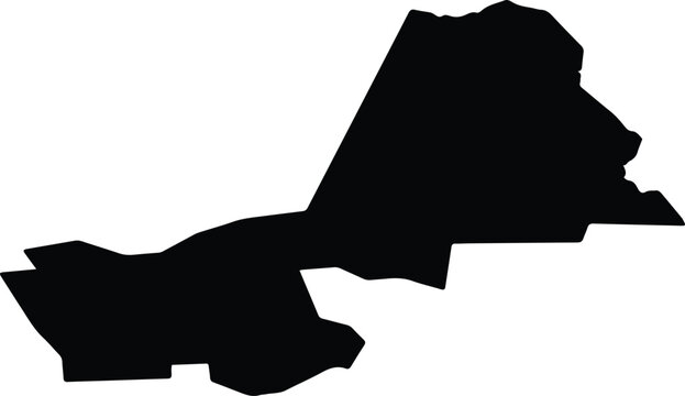 Al Amara Iraq silhouette map