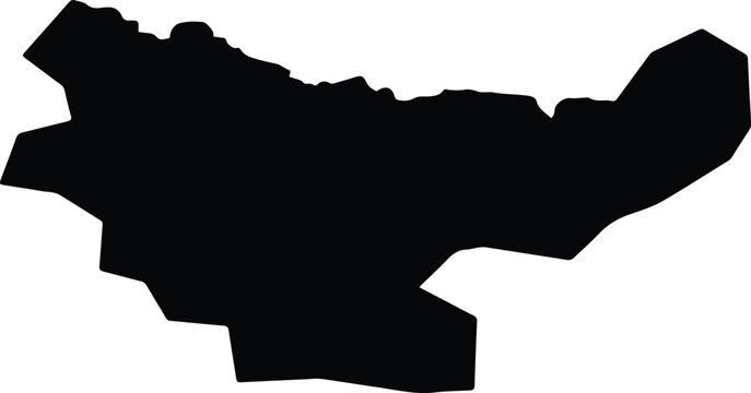 Al Amadiya Iraq silhouette map