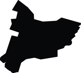 Akpabuyo Nigeria silhouette map