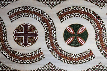 Palermo, Sicily. Mosaic tile detail