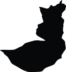 Amol Iran silhouette map