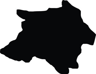 Amboim (Gabela) Angola silhouette map