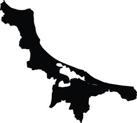 Alvarado Mexico silhouette map