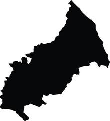 Alto Lucero de Guti&eacute;rrez Barrios Mexico silhouette map