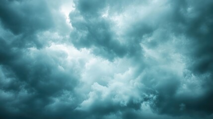 Dramatic Gray Sky Filled With Overcast Clouds and Moody Atmosphere