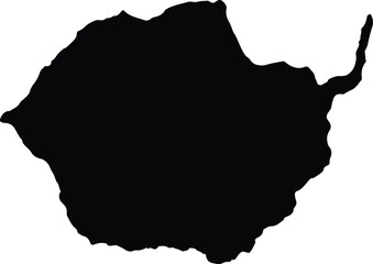 Almaguer Colombia silhouette map