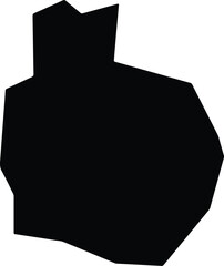 Ar Rashad Sudan silhouette map