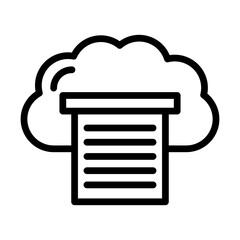 Containerization line icon