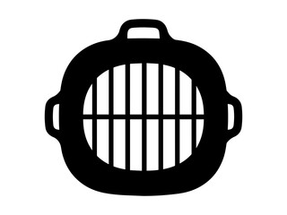 metal cage isolated on white