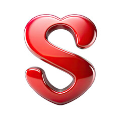 Fototapeta premium 3d metal letter S