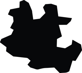 Angrenxian China silhouette map