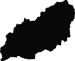 Obraz premium Angostura Colombia silhouette map