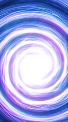 Obraz premium Abstract vortex of glowing energy swirls with intense white center and dynamic purple-blue trails in motion