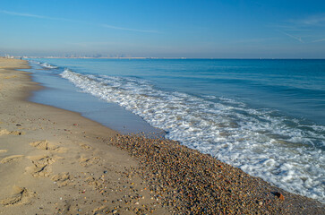 View of Saler Beach, Valencia, Spain