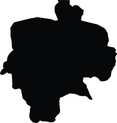 Ash Shamli Saudi Arabia silhouette map