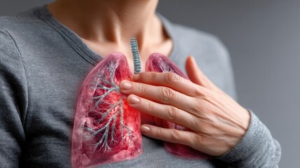 Lungs issue: respiratory pain, chest discomfort, breathing trouble, pulmonary strain, oxygen difficulty, organ distress, cough irritation, inflammation, health concern, shortness of breath.