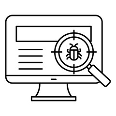Threat Intelligence Cybersecurity Shield Vector Icon design, data breach, network scan, malware alert