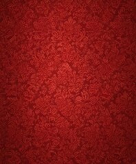 Intricate red damask, floral wallpaper  Luxurious texture, rich design , acanthus, design, elegant