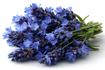 Obraz premium A vibrant bouquet of aromatic flowers with lush green stems ideal for relaxation and wellness