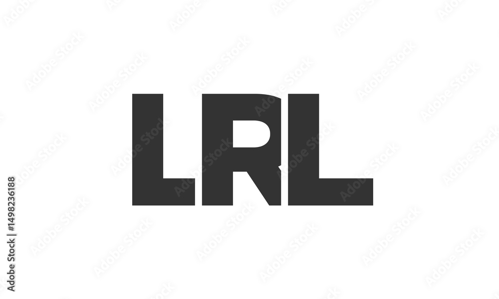 Fototapete lrl logo design template with strong and modern bold text. initial based vector logotype featuring s
