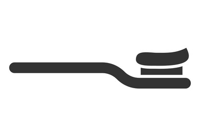 Simple graphic of a toothbrush with paste. Represents oral hygiene, dental care, and a healthy lifestyle. Perfect for health, wellness, or hygienerelated designs.