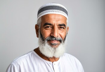 A man with a white beard smiles at the camera.
