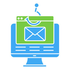 Phishing Prevention Vector Icon Depicting Internet Scam Protection and Network Safety