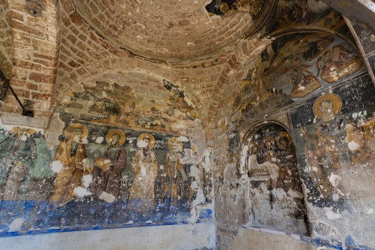 Albania. Kor&ccedil;&euml;, Voskopoja village St. Nicholas church, old byzantine religion  18 May 2025