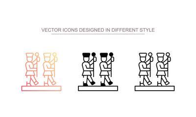 Parade icon design with white background stock illustration