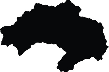 Obraz premium Ba Che Vietnam silhouette map