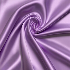 Fototapeta premium Light purple silk satin. Shiny smooth fabric. Wavy folds. Elegant lilac background with space for design. 