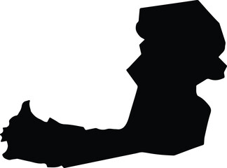 Ayotzintepec Mexico silhouette map