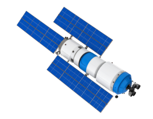Space station in orbit
