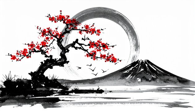 墨彩画」の写真素材 | 16,972件の無料イラスト画像 | Adobe Stock