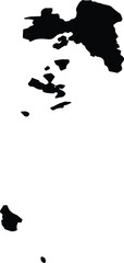 Attikis Greece silhouette map