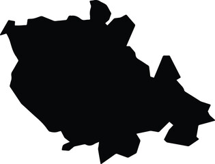 Atlangatepec Mexico silhouette map