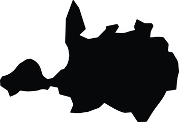 Atlahuilco Mexico silhouette map