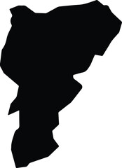 Atempan Mexico silhouette map