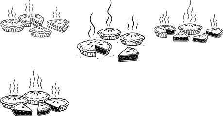 Delicious homemade pies freshly baked sweet treats