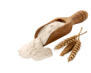 Exploring the artistry of flour and wheat, a perfect representation of nature's bounty captured in an elegant composition celebrating baking traditions Generative AI