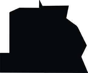 Asotin United States silhouette map