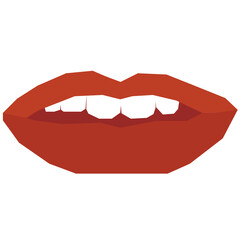 mouth abstract creative hand drawing doodle element